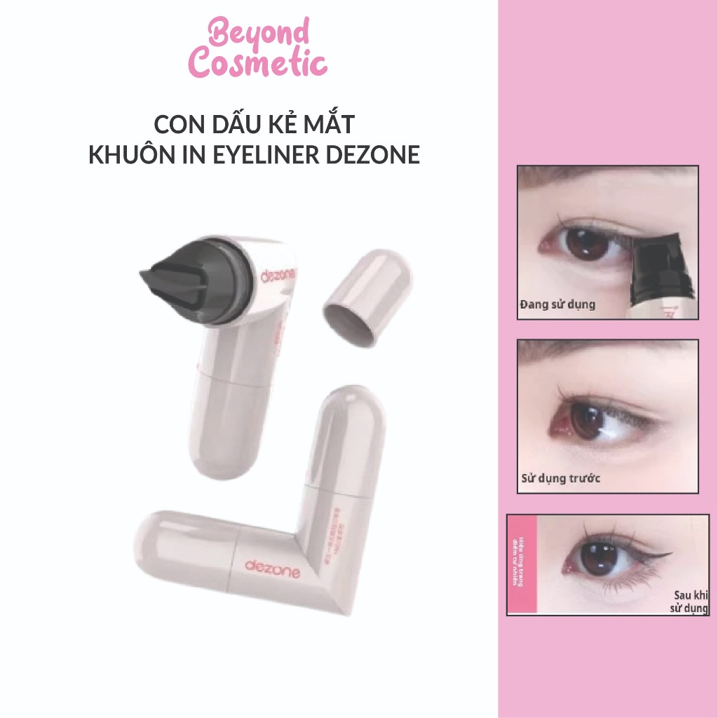 Bút kẻ mắt Dezone Kẻ eyeliner 2 đầu, Con dấu in eyeliner không cần chấm mực, đường cong tự nhiên