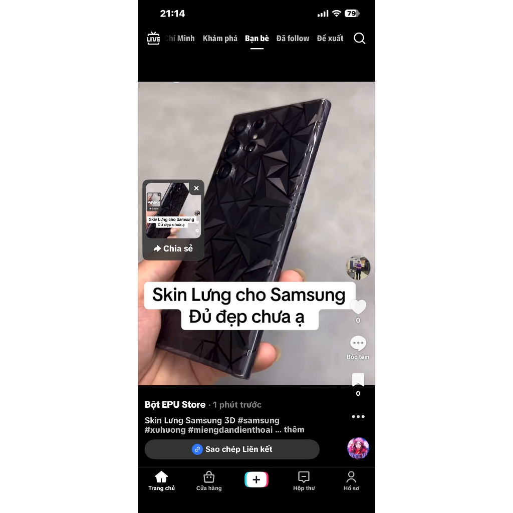 Miếng Dán Skin Samsung S22 | S22 PLUS | S22 ULTRA -PPF/EPU Skin Siêu Đẹp -Chống Trầy Full Lưng