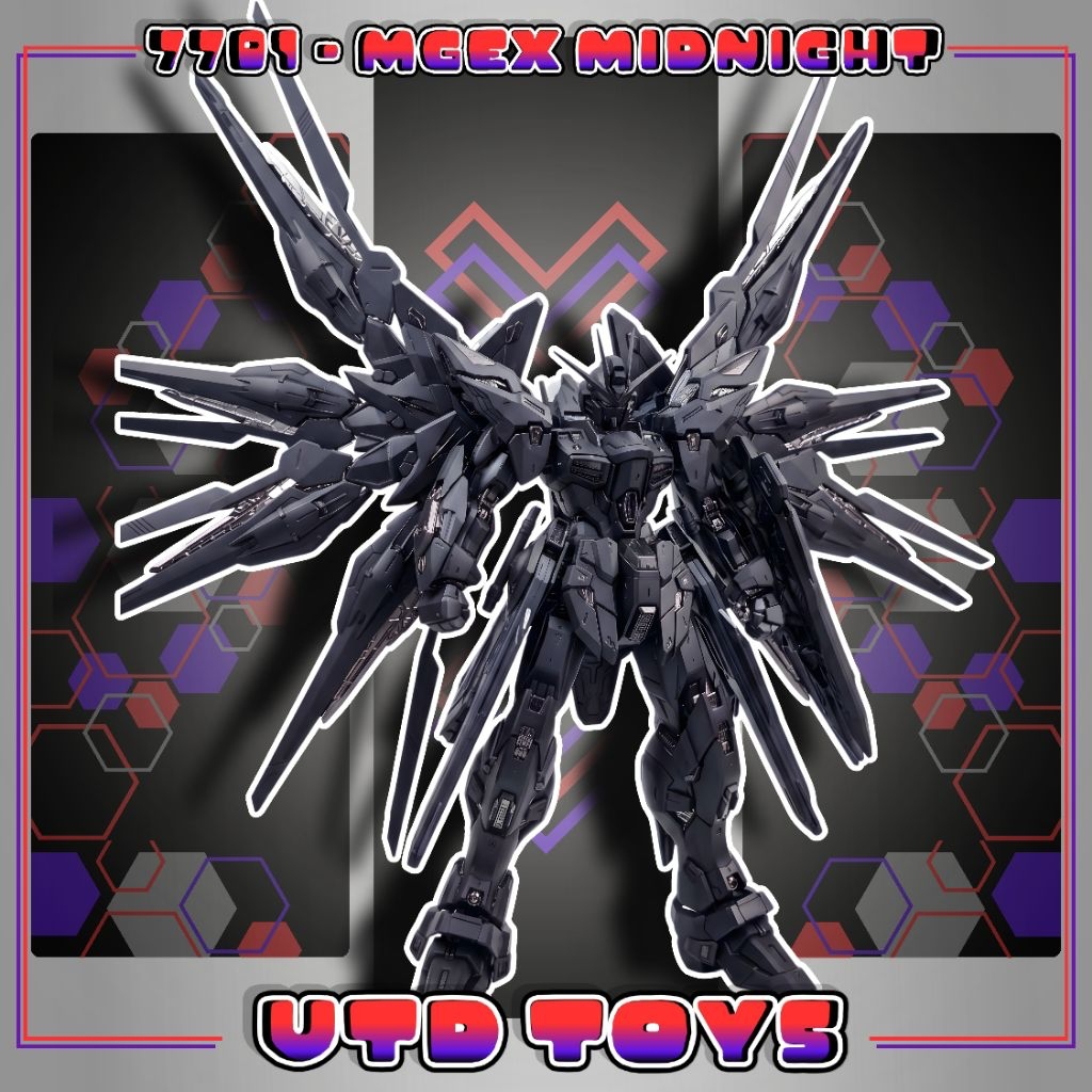 [CÓ SẴN]Mô Hình Lắp Ghép 7701 MGEX STRIKE FREEDOM (MIDNIGHT VER.) - 1/100 Scale Model Kit | ChangLon