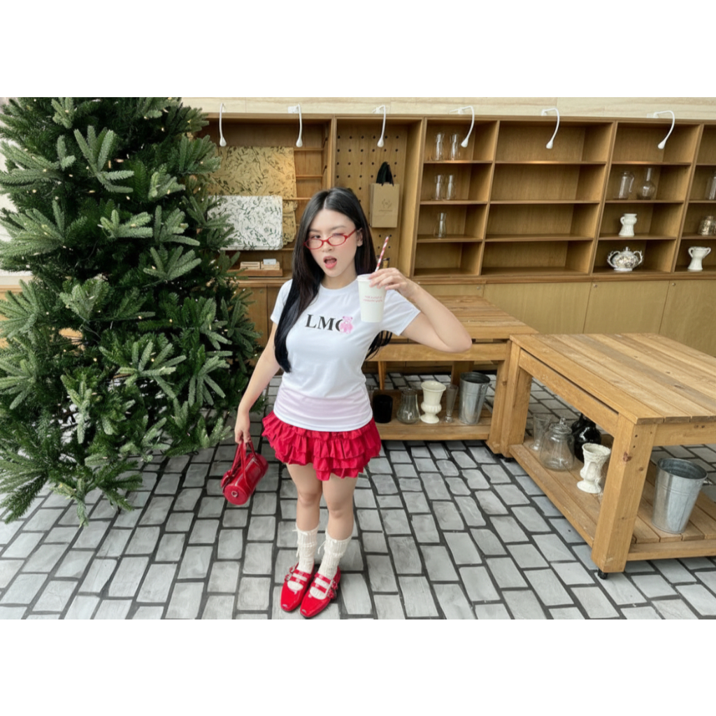 Áo Thun Form Fit mẫu chữ LMC Baby Tee Chất Cotton 2 chiều Co Giãn