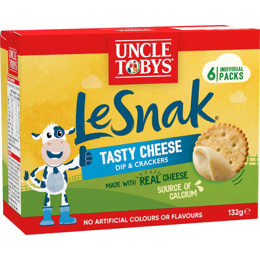 <Hàng Úc > Bánh snack chấm phô mai Uncle Tobys LeSnak