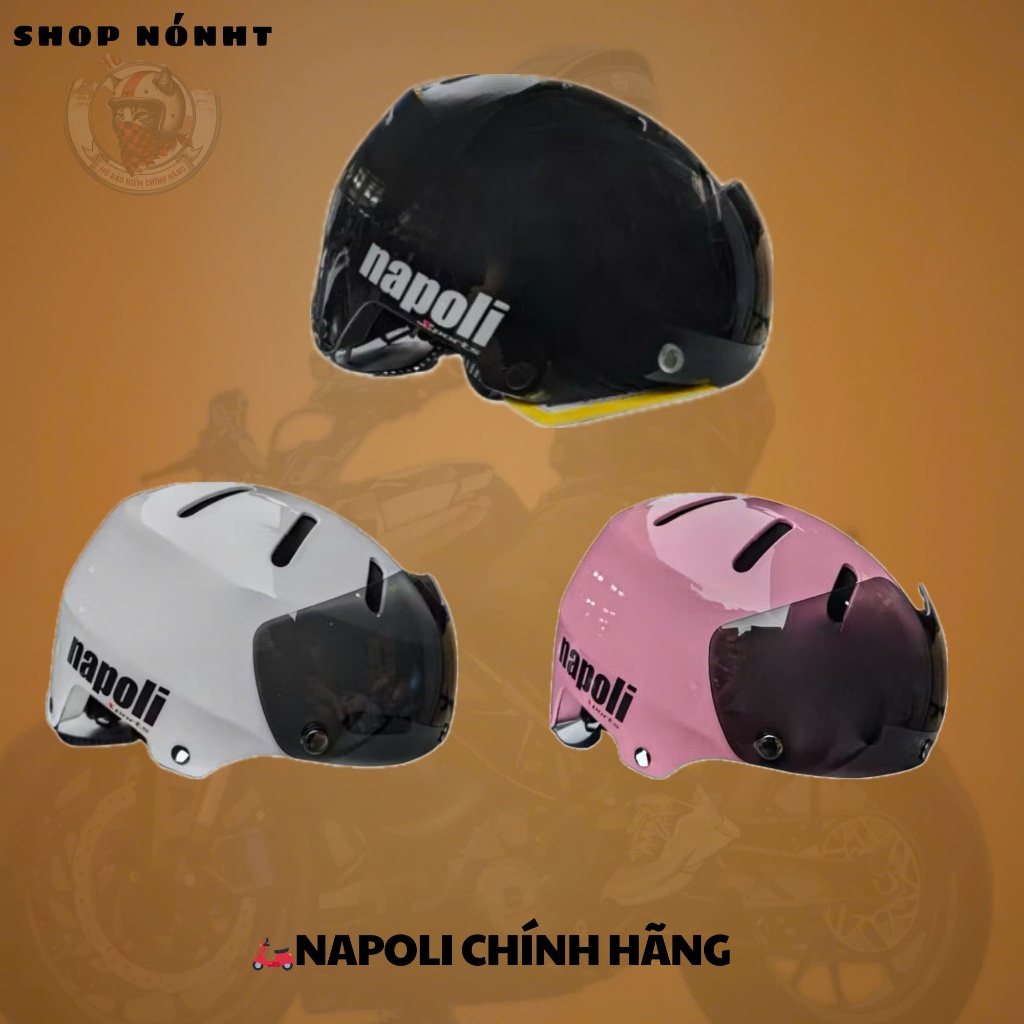 Mũ Bảo Hiểm Napoli Chính Hãng Phong Cách Xe Đạp Kèm Kính - Poc 05