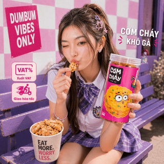 Cơm cháy khô gà Dumbum mẫu mới 2026, đồ ăn vặt chất lượng giá rẻ