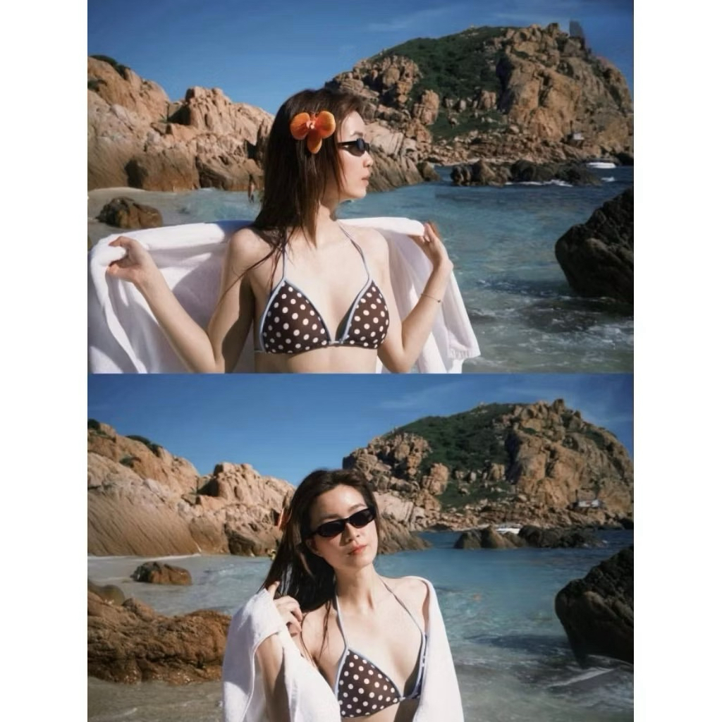 CAMCAM- Bikini chấm bi nâu viền phối nhiều mẫu xinh cho nàng lựa chọn hàng đẹp chuẩn phom( sẳn hàng HCM) | BigBuy360 - bigbuy360.vn