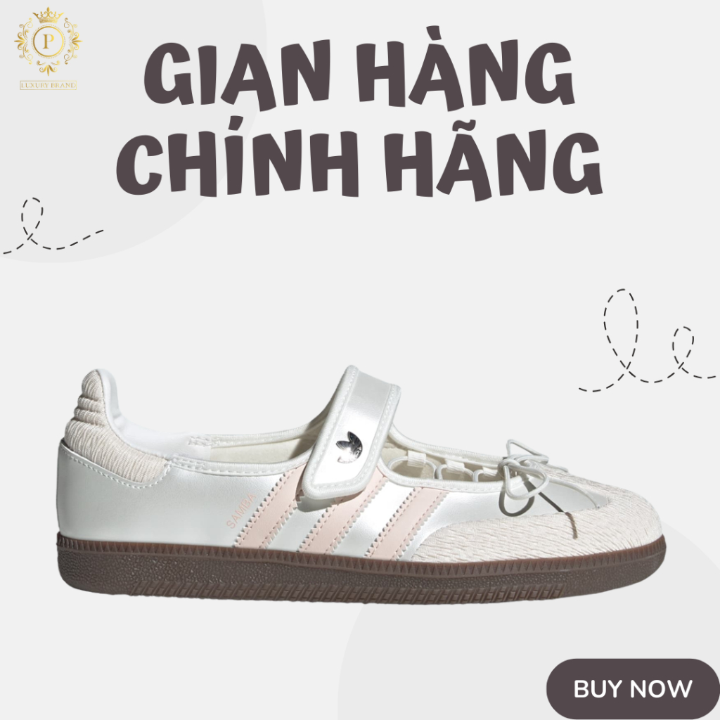 [𝙎𝘼𝙇𝙀 Chính Hãng] Giày Sneaker Adidas Samba Jane Ballet Cloud White Pink Nữ
