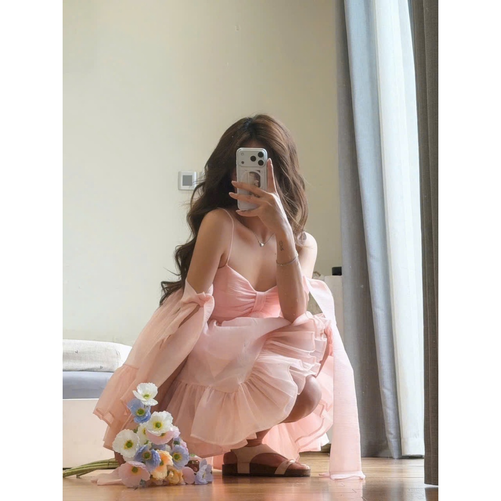 [SẴN/ CÓ MÚT ĐỆM] ĐẦM VÁY BABYDOLL HỞ LƯNG DÁNG XOÈ TAY BUỘC THẮT NƠ ĐI BIỂN SIÊU XINH 2MONDAY V67 | BigBuy360 - bigbuy360.vn