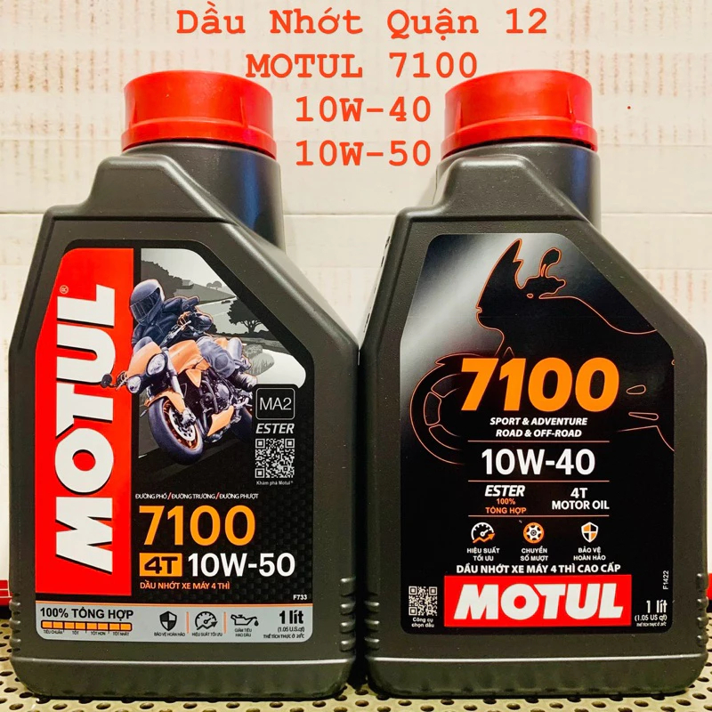 Nhớt Cao Cấp Xe Số - Tay Côn MOTUL 7100 4T 10W-40 Và 10W-50 Ester Core Fully Synthetic API SP