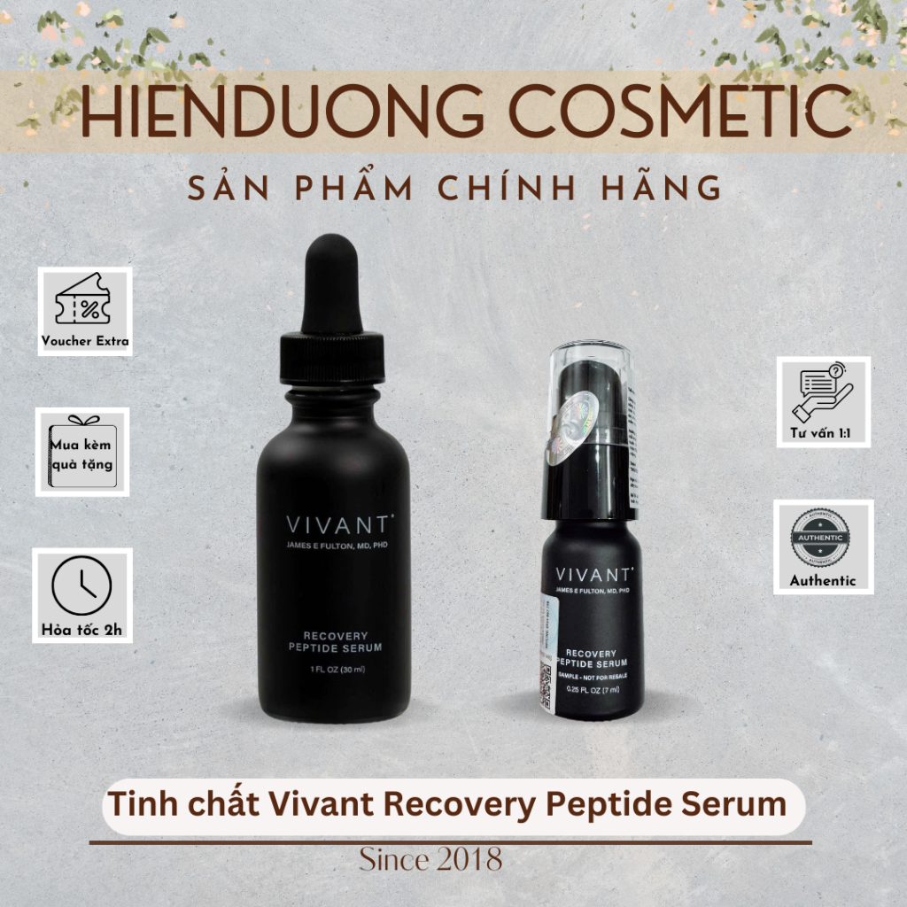 [Đại lý chính hãng] Tinh chất Vivant Recovery Peptide Serum | Cấp ẩm, phục hồi, trẻ hoá da