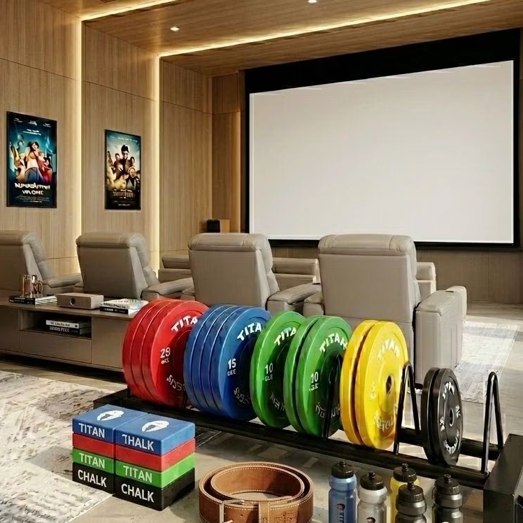 Giá Để Tạ Đĩa Giá Để Tạ Màu Dễ Dàng Di Chuyển Set Up Home Gym Private Phòng Gym Chuyên Nghiệp