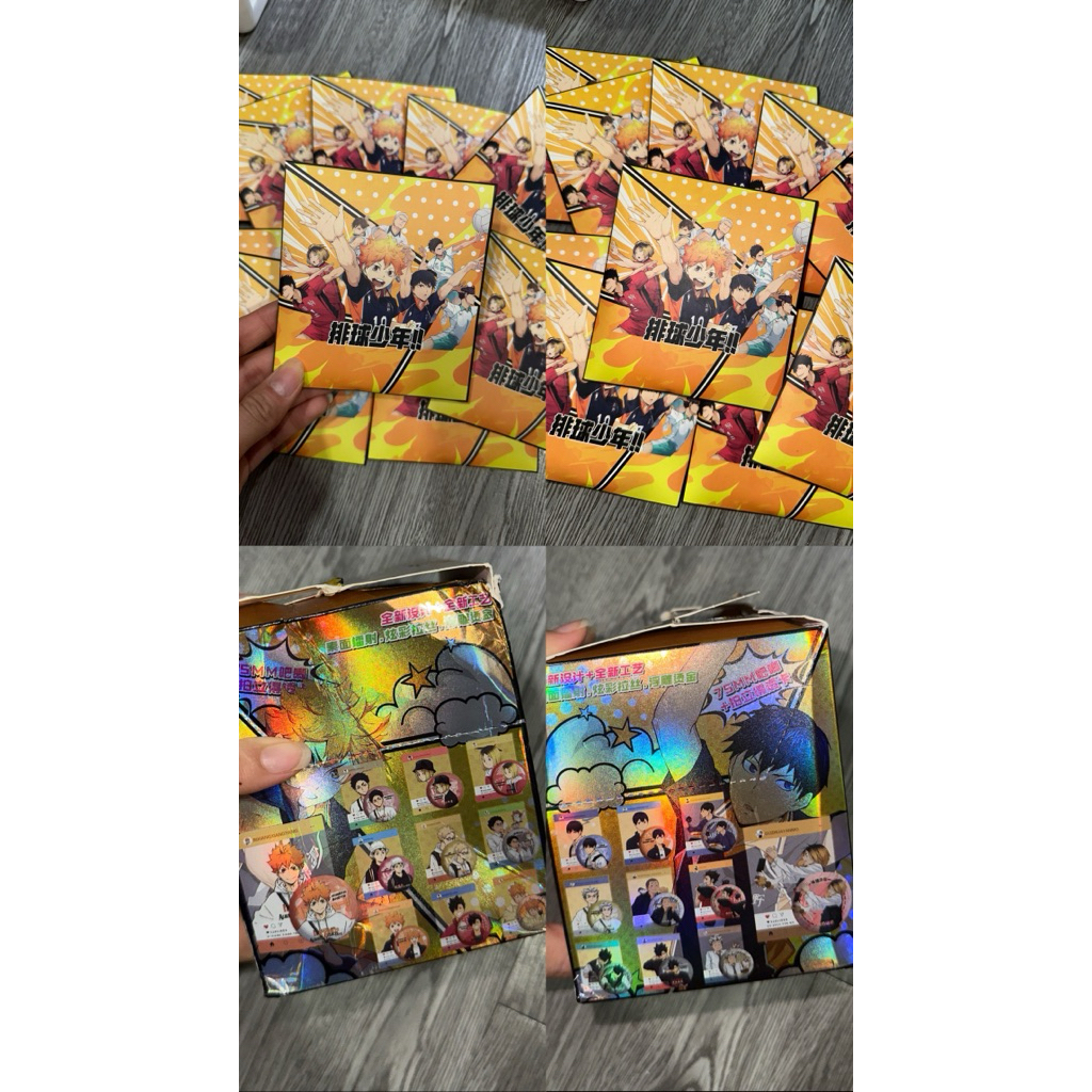 [SẴN-2 MẪU] NEW Pack nhân phẩm Vua bóng chuyền Haikyuu | Combo huy hiệu 75mm và thẻ card fullbox Bli