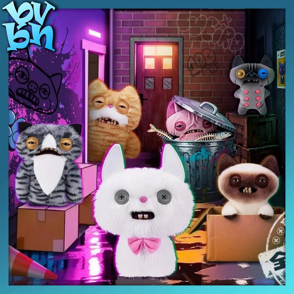 Hộp mù ngẫu nhiên Fuggler Alley Cats Keyring Blind Box Series 3.5"