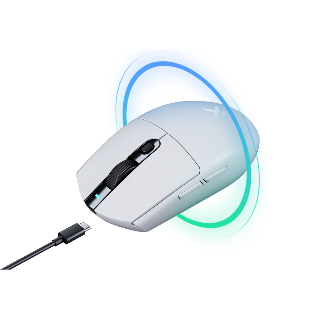 Chuột Gaming MCHOSE G3 V2 Wireless - White - 3 Modes