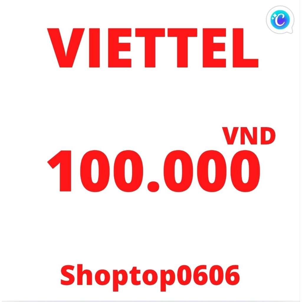 Thẻ cào viettel 100k