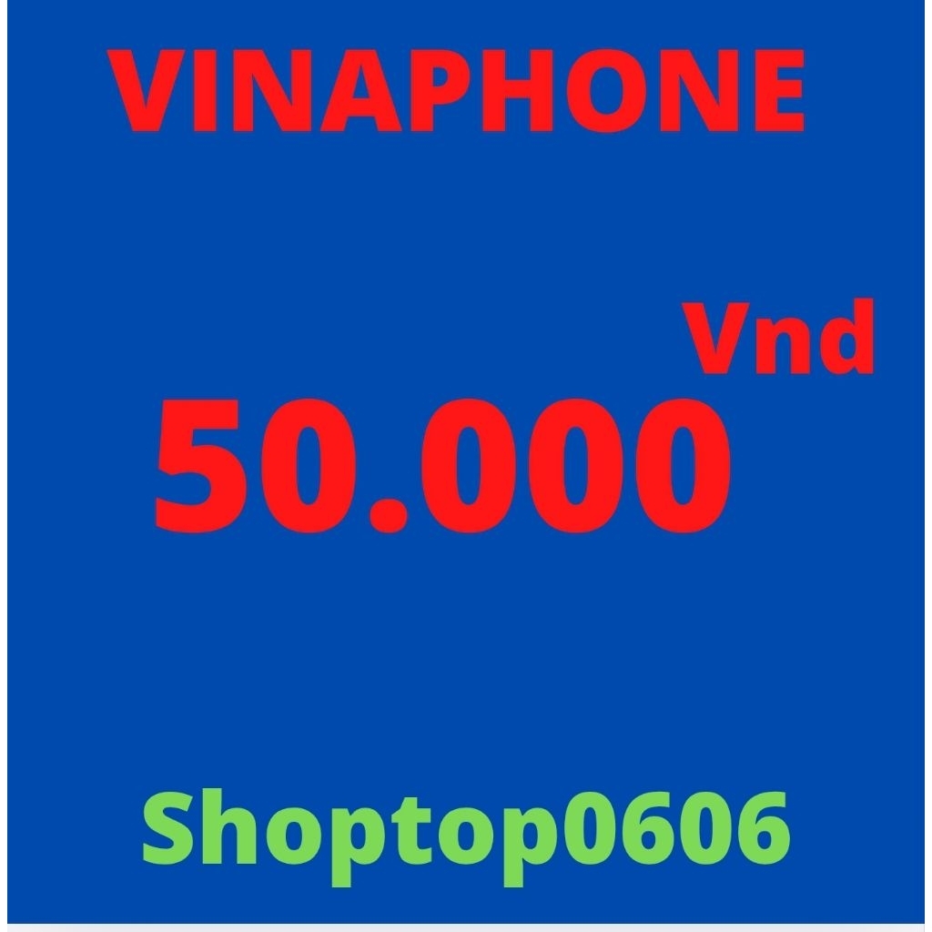 Thẻ cào Vinaphone 50k
