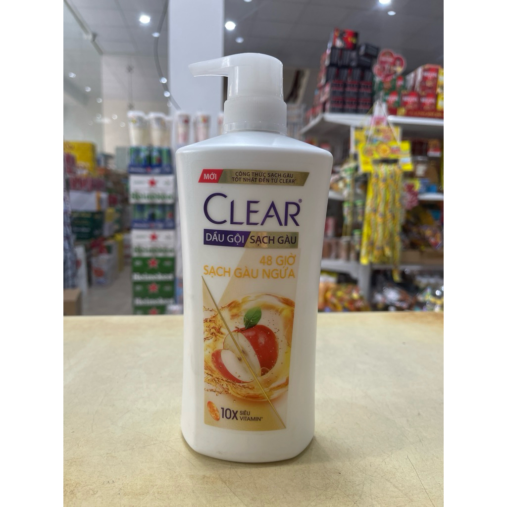 Dầu gội Clear táo sạch gầu ngứa chai 630g
