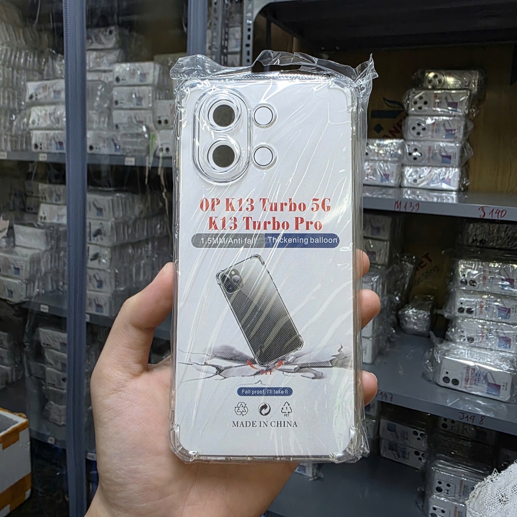 Ốp lưng Oppo K13 Turbo, K13 Turbo Pro 5G Cowcase trơn trong suốt | Ốp điện thoại Oppo dẻo bảo vệ cam