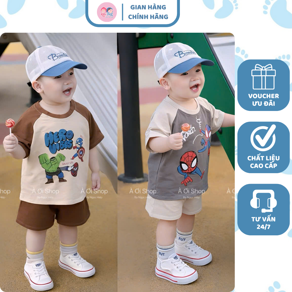[À ƠI SHOP] D20- set 2 bộ cộc phối tay hero vibes - a100.371