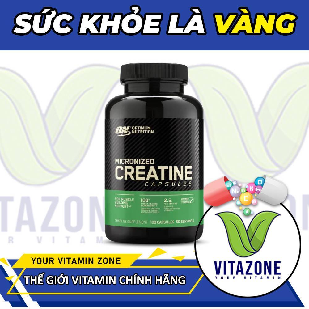 Optimum Nutrition Creatine Capsules – Tăng Cơ, Tăng Sức Bền Hiệu Quả
