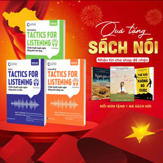 Combo 3 Cuốn Tactics For Listening (Basic – Developing – Expanding) | Sách Chiến Thuật Luyện Nghe Tiếng Anh Jack C. Rich