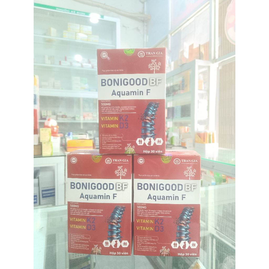 [5 TẶNG 1] VIÊN UỐNG BỔ SUNG CALCI BONIGOOD BF AQUAMIN F  LỌ 30 VIÊN