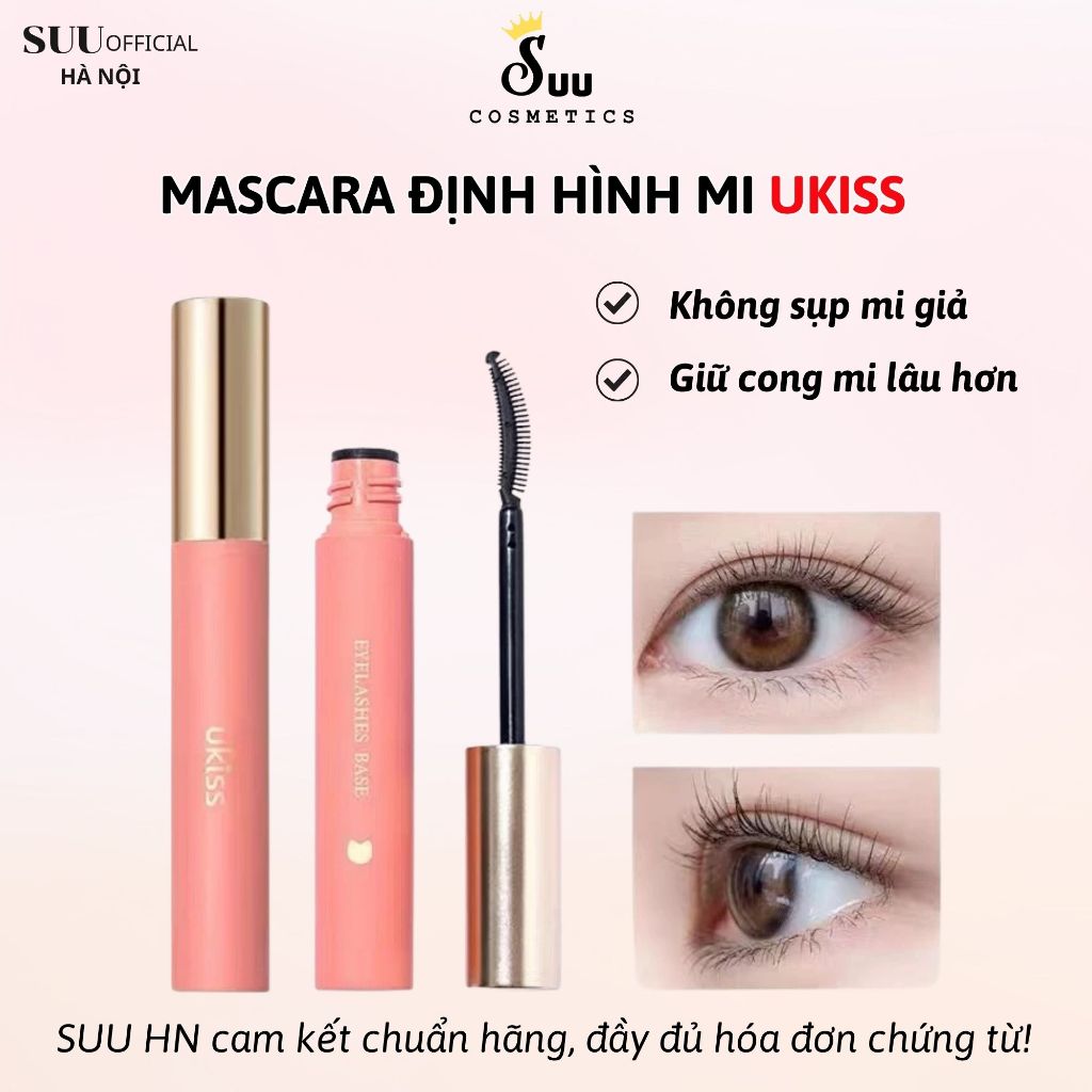 [UKISS] Mascara Định Hình Mi Mascara Lót UKISS 5G Chống Thấm Nước Giữ Cong Mi Không Lem Làm Lông Mi 