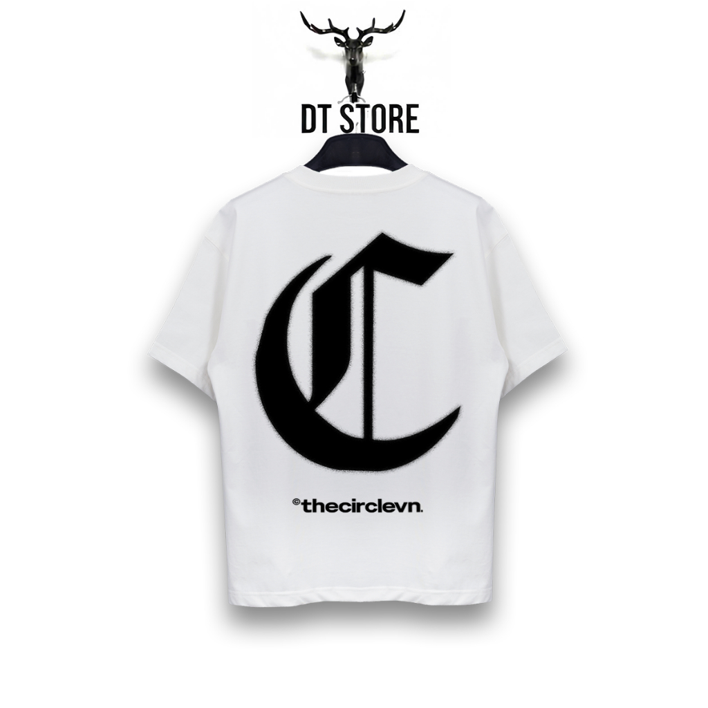 ÁO THUN THE CIRCLE VN LOGO BIG – FORM RỘNG UNISEX COTTON CAO CẤP - DT STORE - CC006
