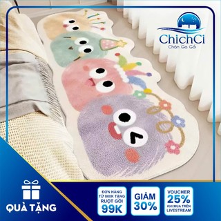 Thảm Chân Giường Lông Cừu Chống Trơn Trượt Decor Cực Đẹp Dễ Dàng Vệ Sinh 50*100cm ChichCi