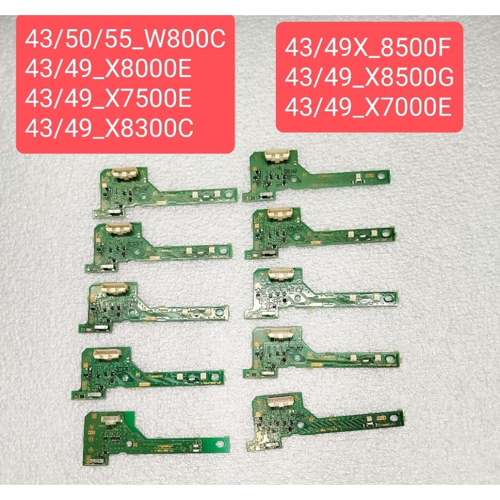 MẮT NHẬN TIVI SONY , 43/50/55_W800C, 43X8000E,49X8000E,55X8000E, 43X7500E, 49X7500E,43/49X8500F/G,43