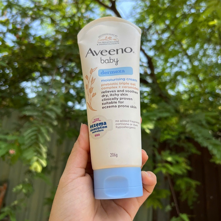 Kem dưỡng ẩm Aveeno Baby Dermexa Moisturising Cream (206g).