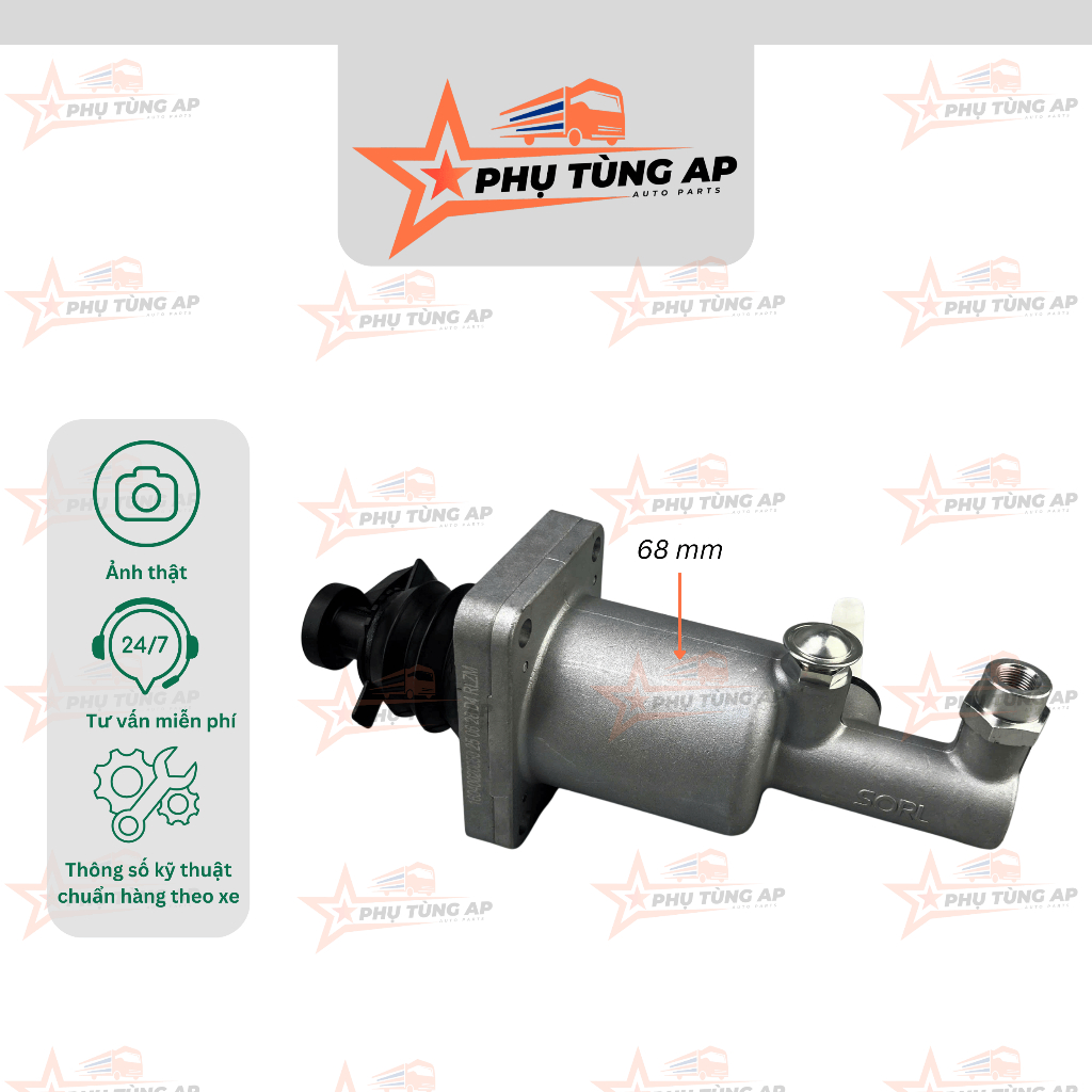 Trợ Lực Côn (Xẹt Pô) Ambiada DƯỚI - cho dòng xe Thaco Forland 2T5, FD250 và các dòng xe tải nhẹ Thac