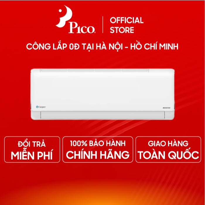 JC-12IU36 |Shopee Free công lắp nội thành HN HCM | Điều hòa Casper Inverter ProAir 1 chiều 12.000 BT