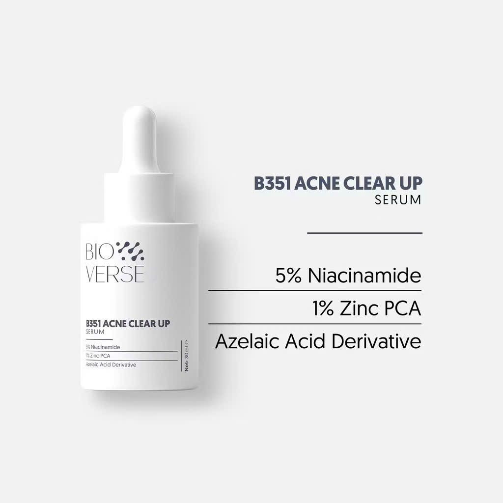 Serum Bioverse B351 Acne Clear Up 30ml – Tinh Chất Chăm Sóc Da & Cân Bằng Độ Ẩm