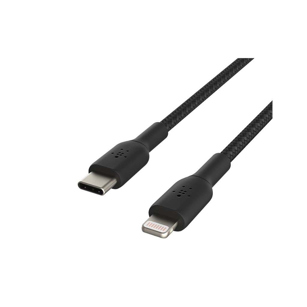 Cáp sạc nhanh Belkin USB-C to Lightning công suất 30W vỏ dù chứng chỉ MFi siêu bền truyền dữ liệu bảo hành 2 năm | BigBuy360 - bigbuy360.vn