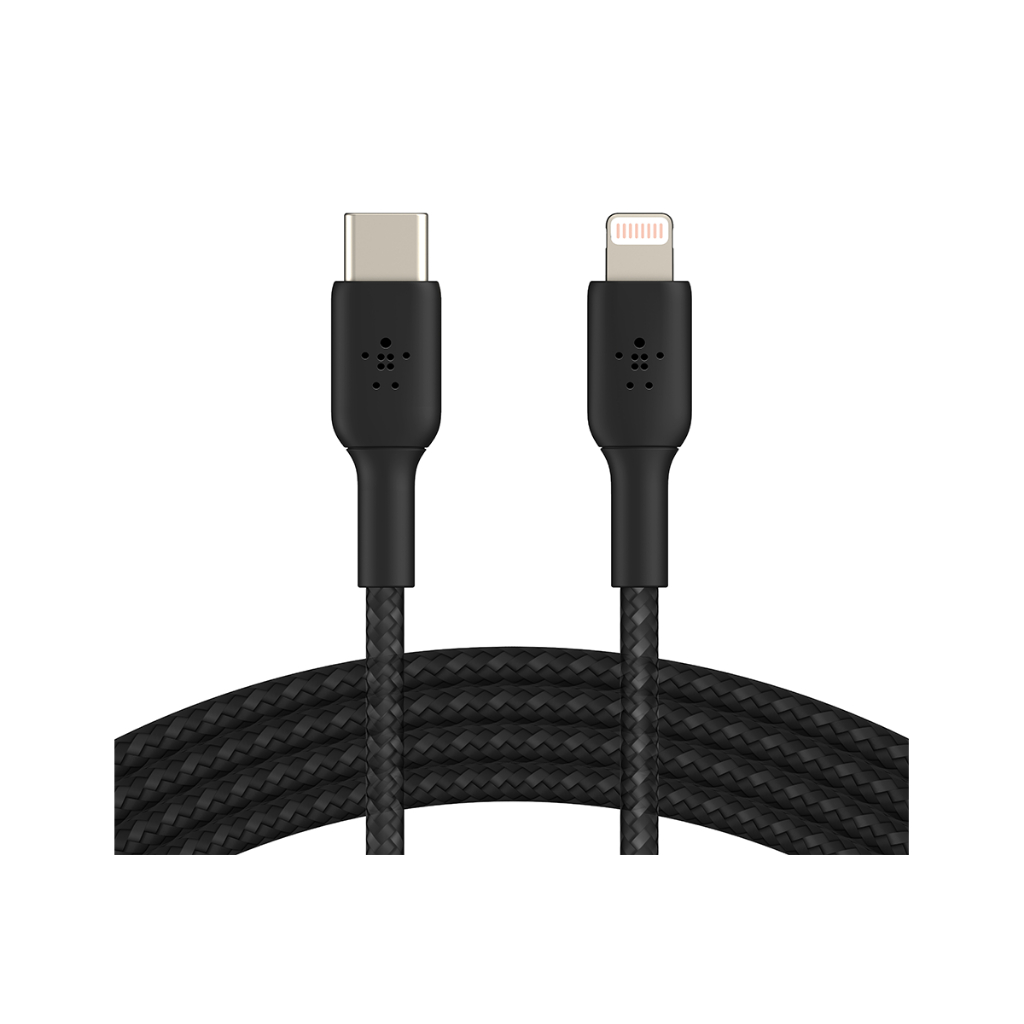 Cáp sạc nhanh Belkin USB-C to Lightning công suất 30W vỏ dù chứng chỉ MFi siêu bền truyền dữ liệu bảo hành 2 năm | BigBuy360 - bigbuy360.vn