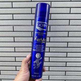 Keo xịt tóc mềm hoặc cứng Glorin 420ml