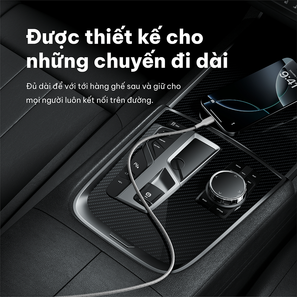 Cáp sạc nhanh Belkin USB Type C - C công suất 60W vỏ dù 1M chuẩn Apple PD siêu bền truyền dữ liệu bảo hành 2 năm | BigBuy360 - bigbuy360.vn