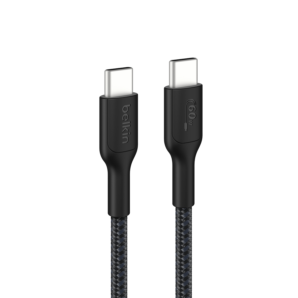 Cáp sạc nhanh Belkin USB Type C - C công suất 60W vỏ dù 1M chuẩn Apple PD siêu bền truyền dữ liệu bảo hành 2 năm | BigBuy360 - bigbuy360.vn
