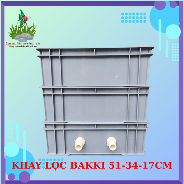 Bộ Khay Lọc Bakki 3 Tầng (D51 - R34 - C50cm) Cao Cấp