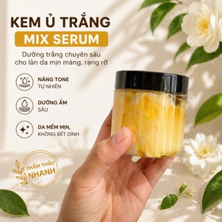 Kem Ủ Trắng Body cốt Mix Serum BRUSHIE 200g | Trắng Da, Dưỡng Ẩm, Mịn Da | Combo Tiết Kiệm 2-3 Hũ