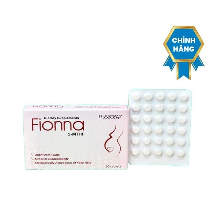 5 MTHF Fionna - Viên Uống Bổ Sung Acid Folic Từ Châu Âu Hộp 30 viên
