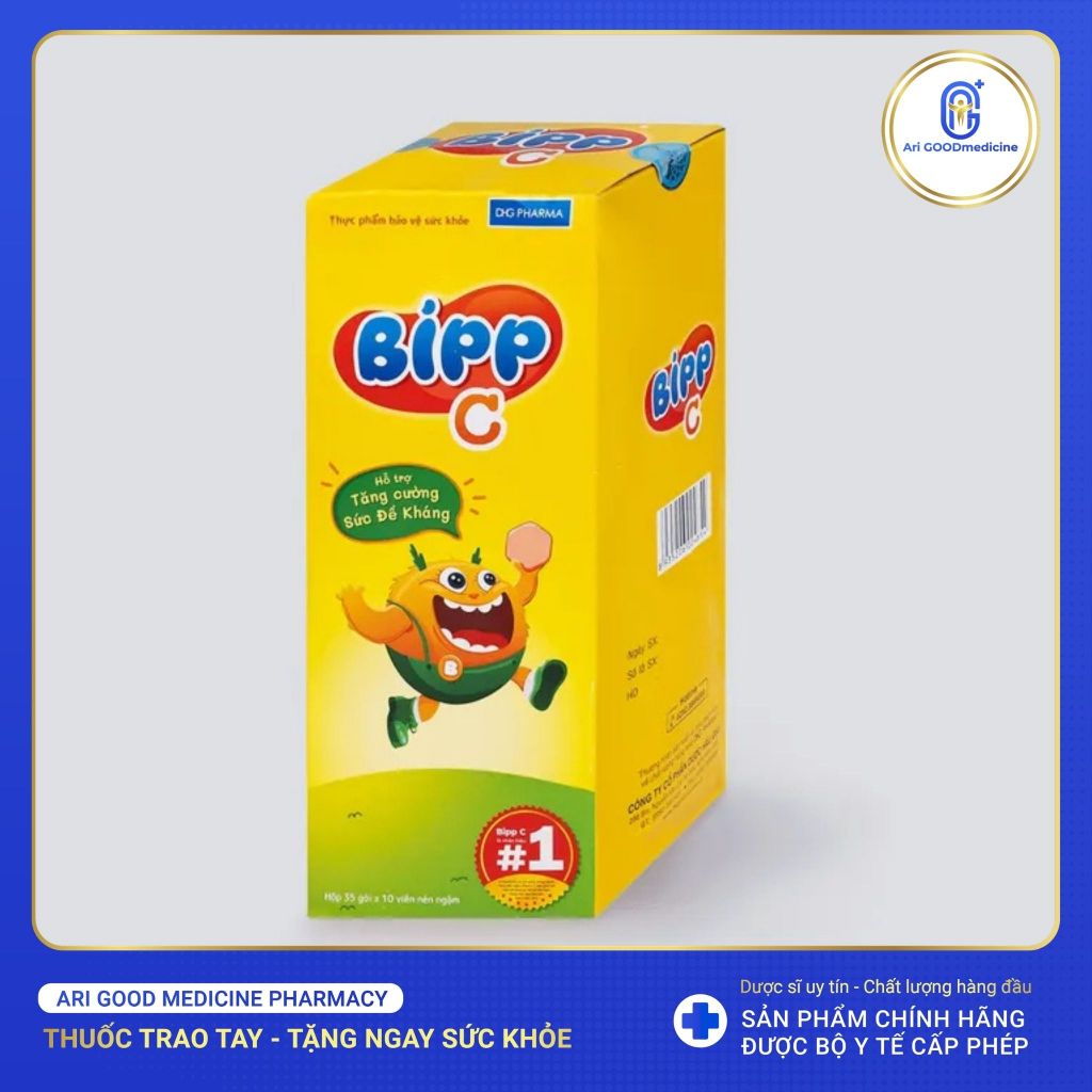 KẸO BIPP C DHG Pharma vị cam tăng đề kháng (35 gói)