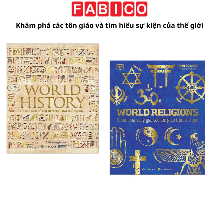 Combo Sách - World History Lịch Sử Thế Giới, World Religions Tôn Giáo Thế Giới