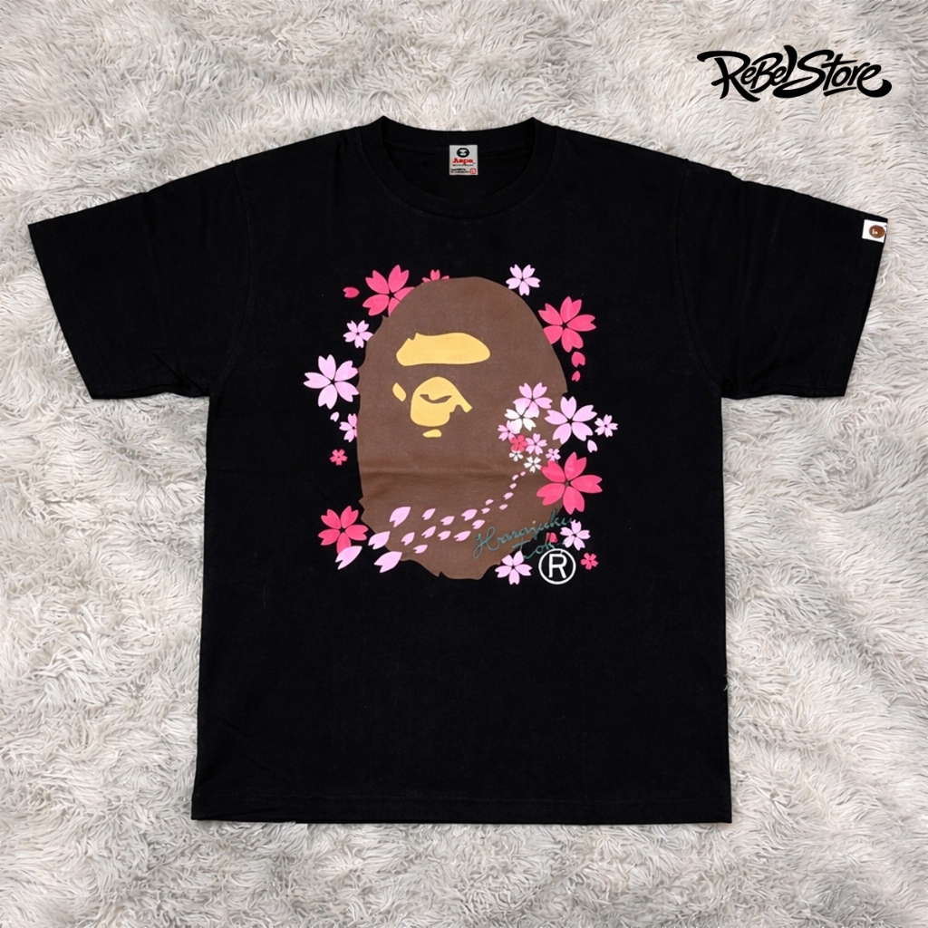 Áo Thun BAPE Sakura Form Rộng Unisex Cotton 280GSM – REBEL STORE