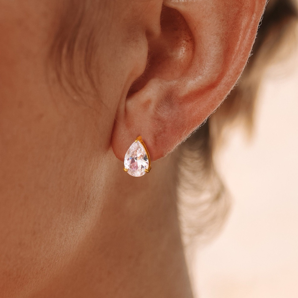 Amber Earrings- khuyên tai Amber đơn giản dễ phối đồ