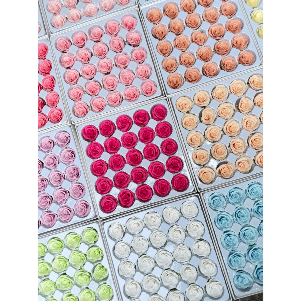 Hoa sáp 7 lớp tim ecuador size mini