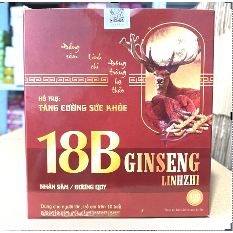 Vitamin 18B Ginseng linhzhi  hỗ trợ ăn ngon miệng ,bồi bổ cơ thể, nâng cao thể trạng viên vin bet