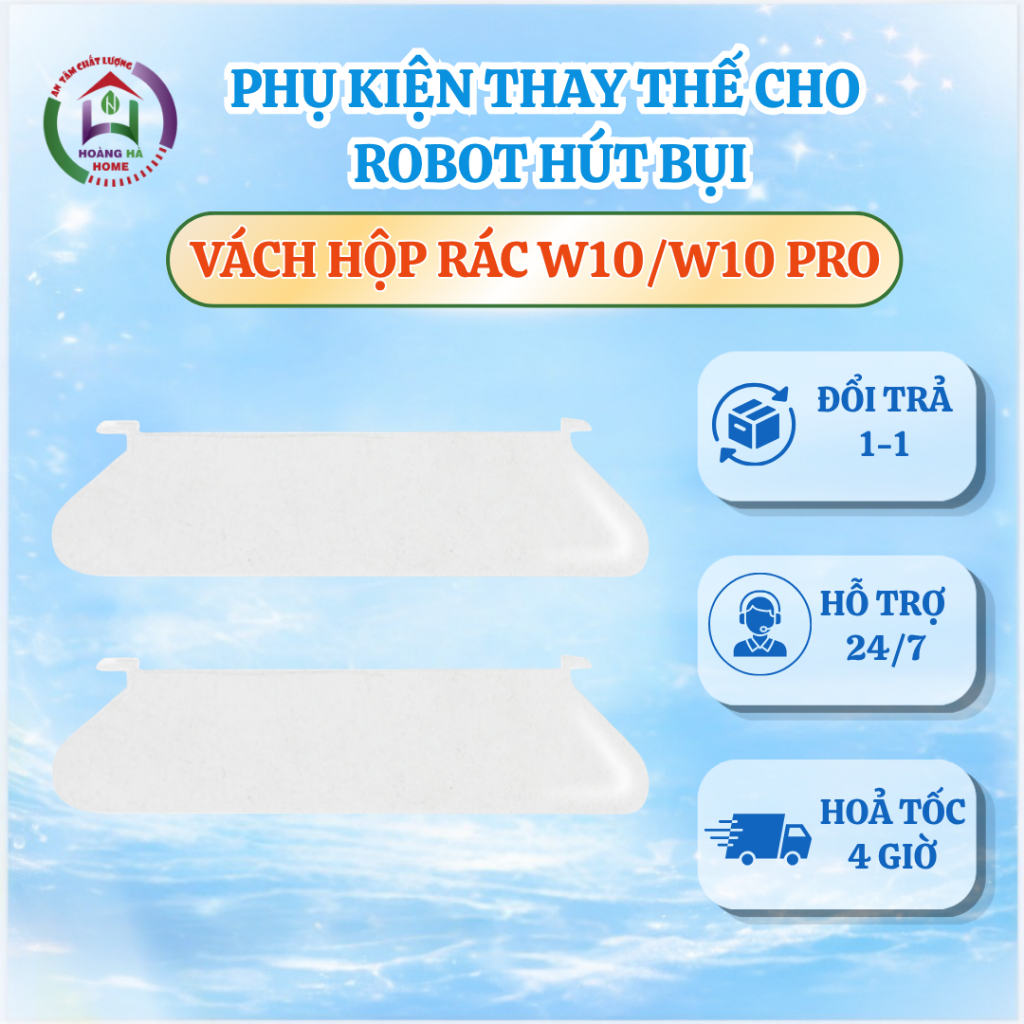 Vách ngăn hộp đựng bụi Dreame W10, W10 Pro - Phụ kiện robot hút bụi Dreame W10 Pro