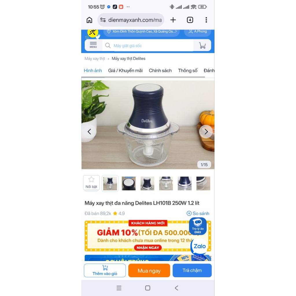 Phụ kiện máy xay thịt delite LH101B