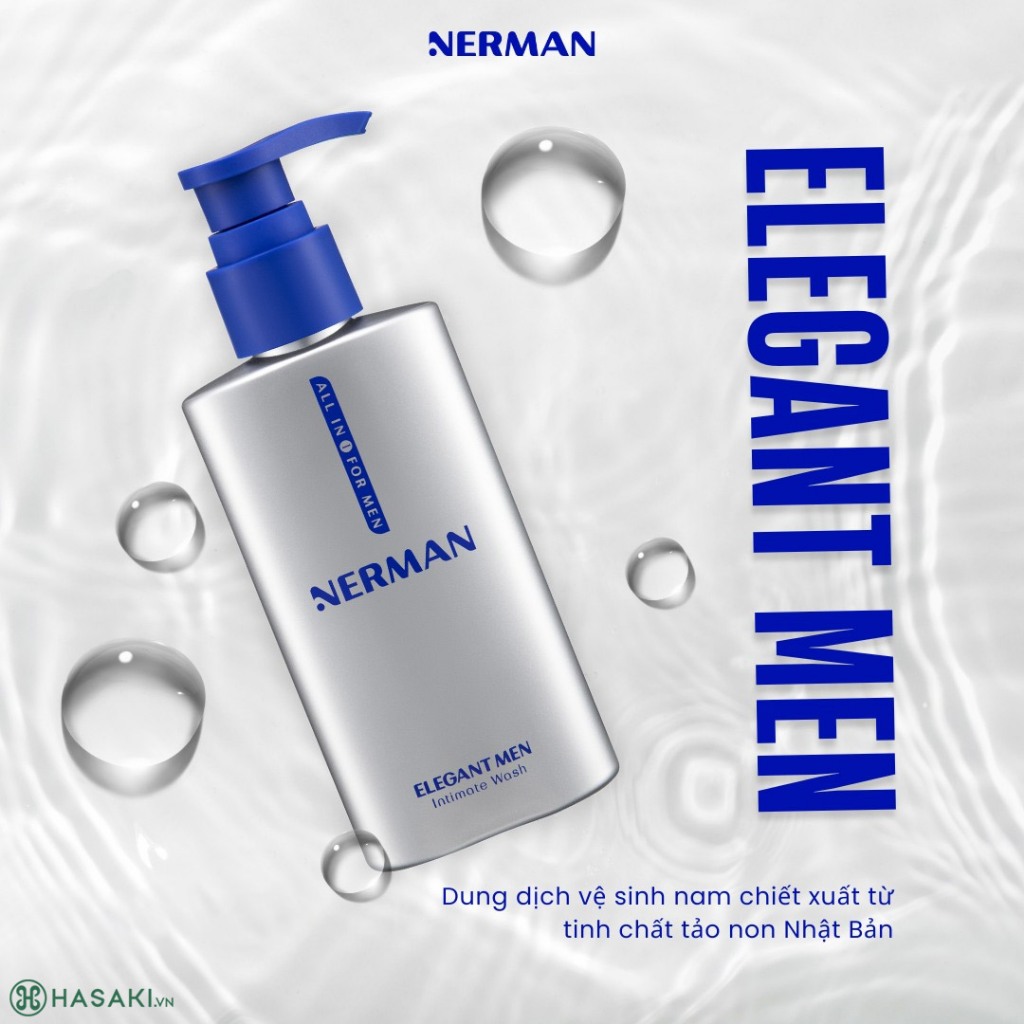 Dung dịch vệ sinh nam giới Nerman Elegant Men Nerman hương nước hoa 100ml/ chai