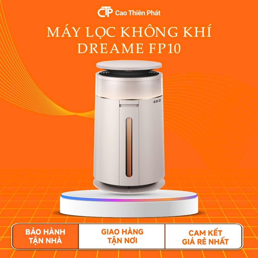 Dreame FP10 Máy lọc không khí con lăn tự làm sạch | thu gom lông tóc đến 99%